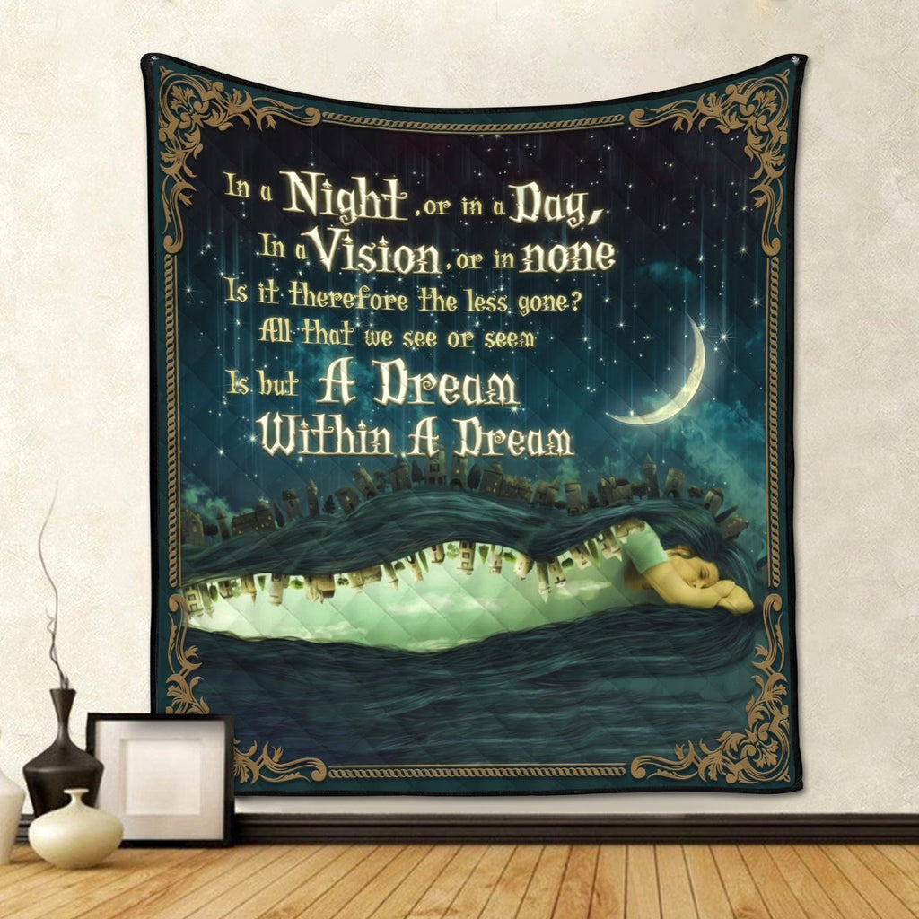 A Dream Within Edgar Allan Poe Quilt Qm1557