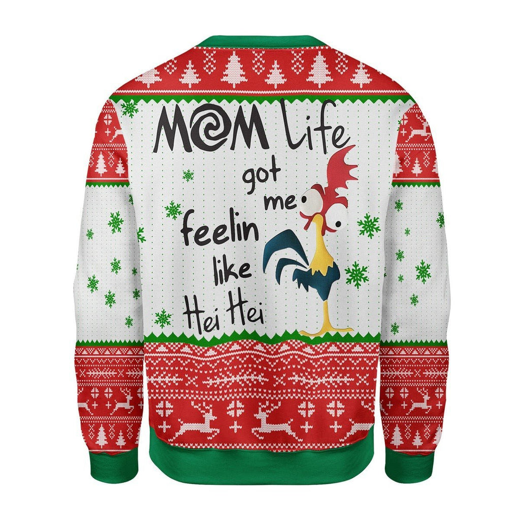 Gearhomies Christmas Unisex Sweater Rooster 3D Apparel