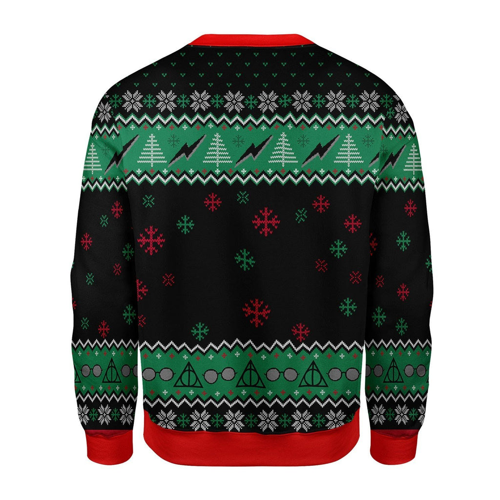 Gearhomies Christmas Unisex Sweater My Patronus Is A Grinch Ugly Christmas 3D Apparel