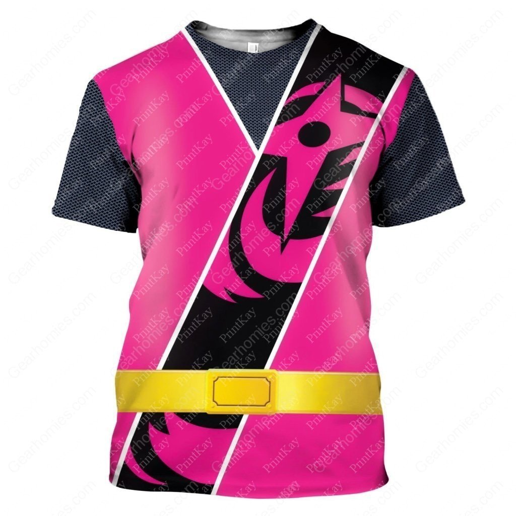 Pink Power Ranger | Ninja Steel Hoodie T shirt Sweatshirt – CustomsPig