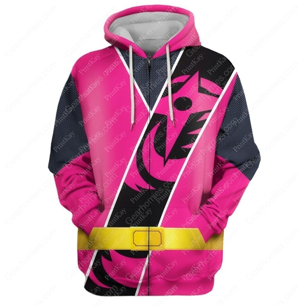 Pink Power Ranger | Ninja Steel Hoodie T shirt Sweatshirt – CustomsPig