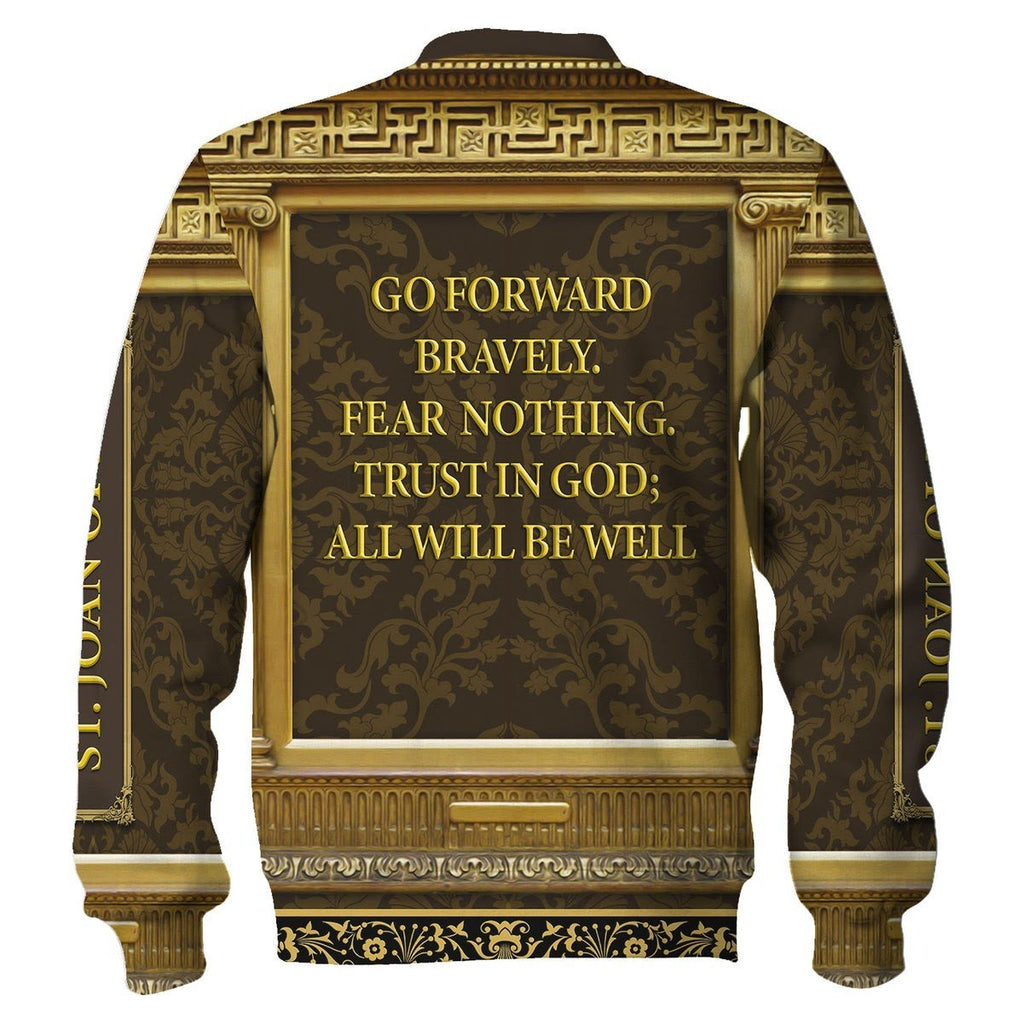 Customspig Unisex Tracksuit Hoodies Pullover Sweatshirt Joan of Arc  Historical 3D Apparel