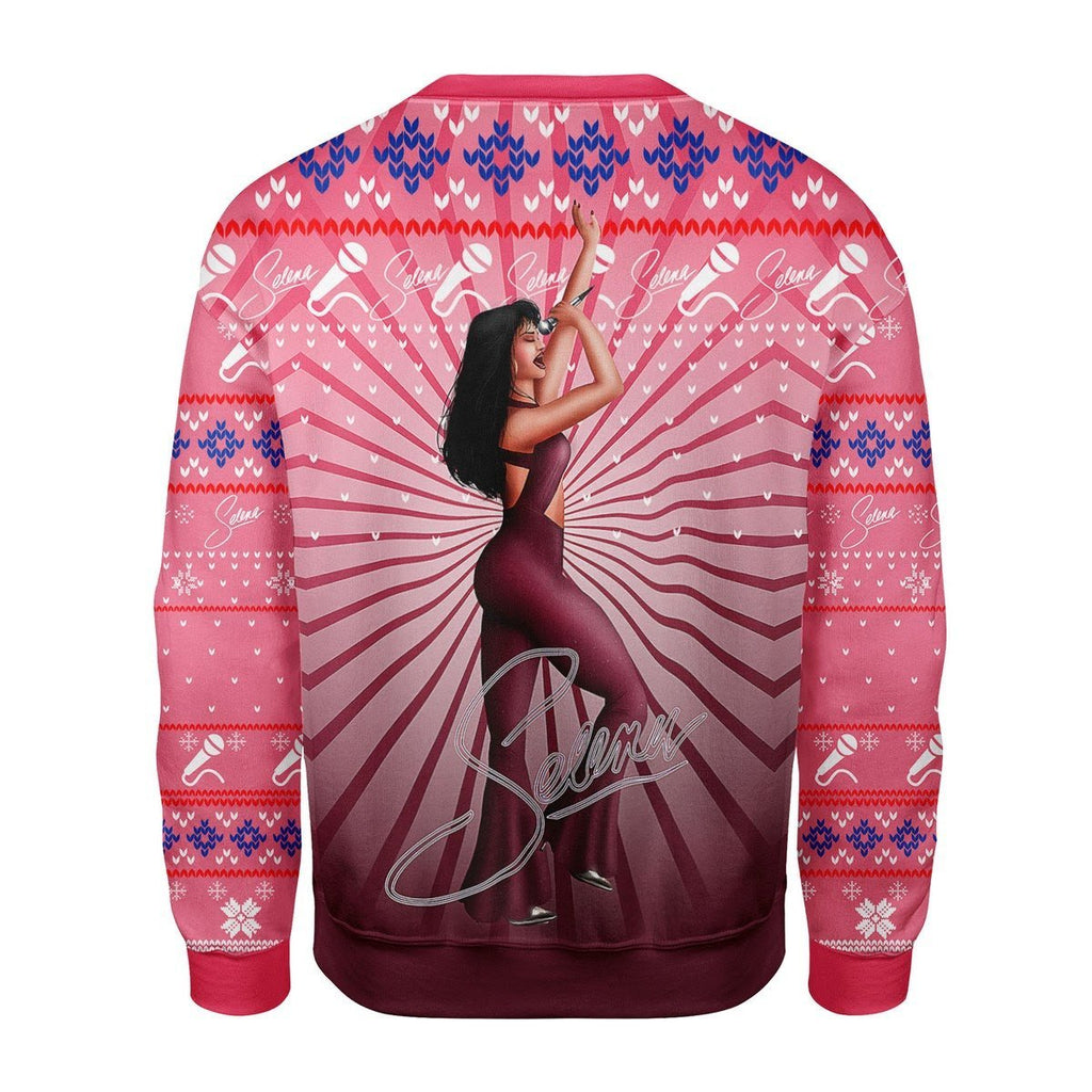 Gearhomies Christmas Unisex Sweater Selena Quintanilla 3D Apparel