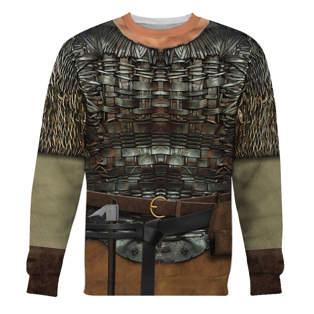 Floki Viking Outfit Fleece Long Sleeves / S Qm616