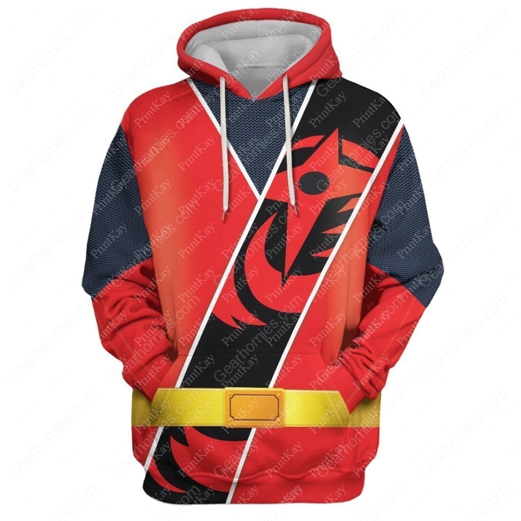 Red Pr Ninja Steel Hoodie / S Qm85