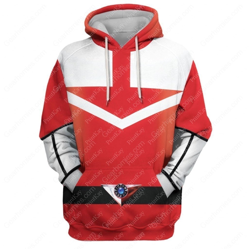 Red Pr Time Force Hoodie / S Qm175