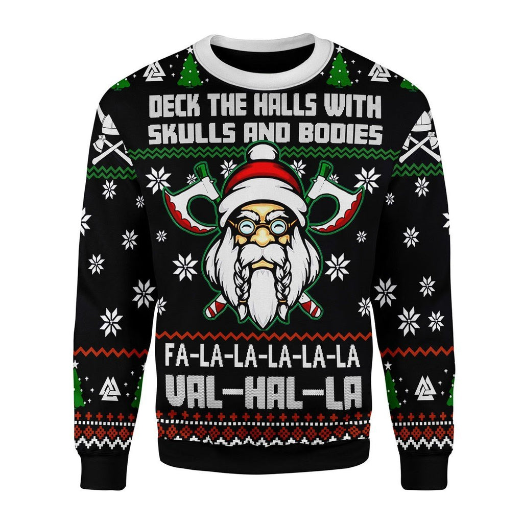 Gearhomies Christmas Unisex Sweater Deck The Halls Christmas 3D Apparel