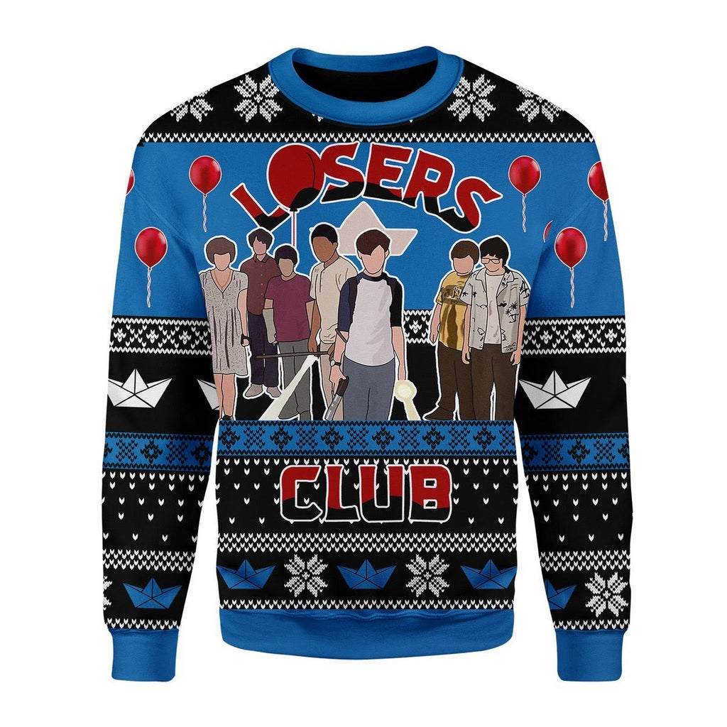 Gearhomies Christmas Unisex Sweater The Losers Club 3D Apparel