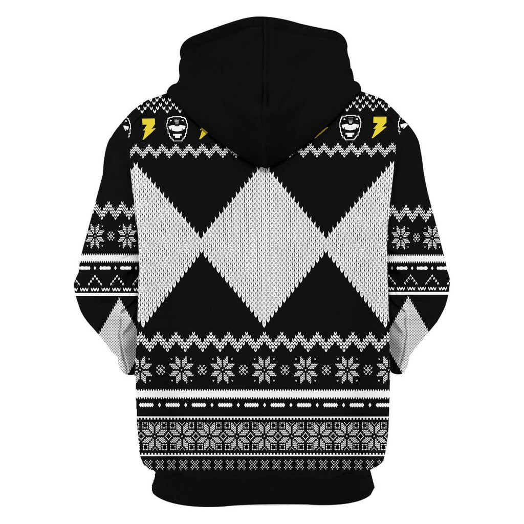 Gearhomies 3D Hoodie MightyMorphin, Black