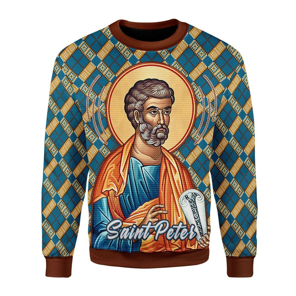 Gearhomies Christmas Unisex Sweater Saint Peter 3D Apparel