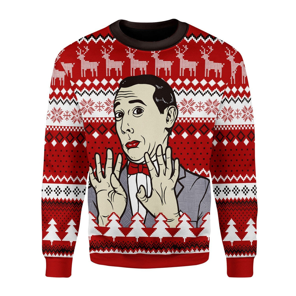 Gearhomies Christmas Unisex Sweater Pee Wee Herman 3D Apparel