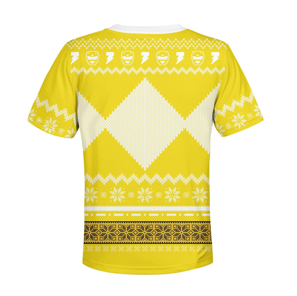 Gearhomies Unisex Kid Tops Pullover Sweatshirt Yellow Mighty3D Apparel