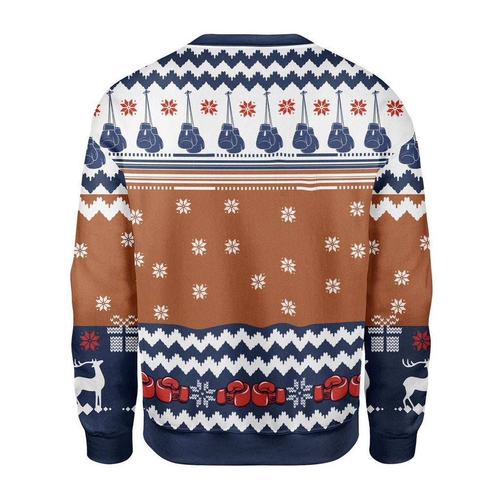 Gearhomies Christmas Unisex Sweater Mike Tyson Ugly Christmas 3D Apparel