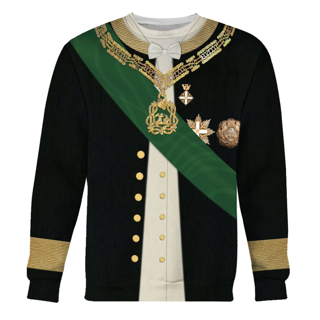 Count Camillo Benso Di Cavour The First Prime Minister Of Unified Italy Long Sleeves / S Vn374