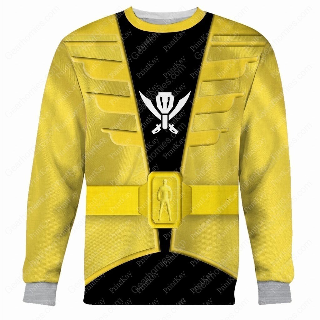 Yellow Kaizoku Sentai Gokaiger Long Sleeves / Xs Shirt Pants