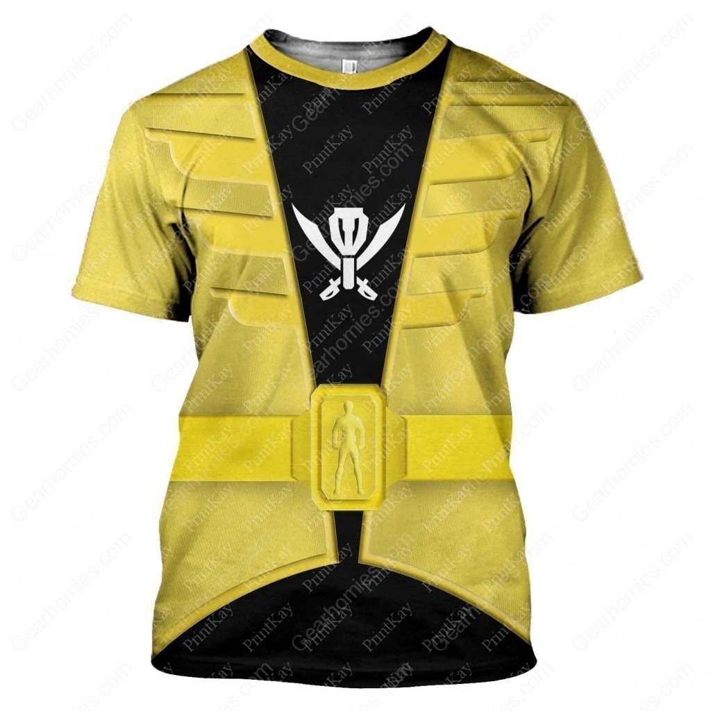 Yellow Kaizoku Sentai Gokaiger T-Shirt / Xs Shirt Pants