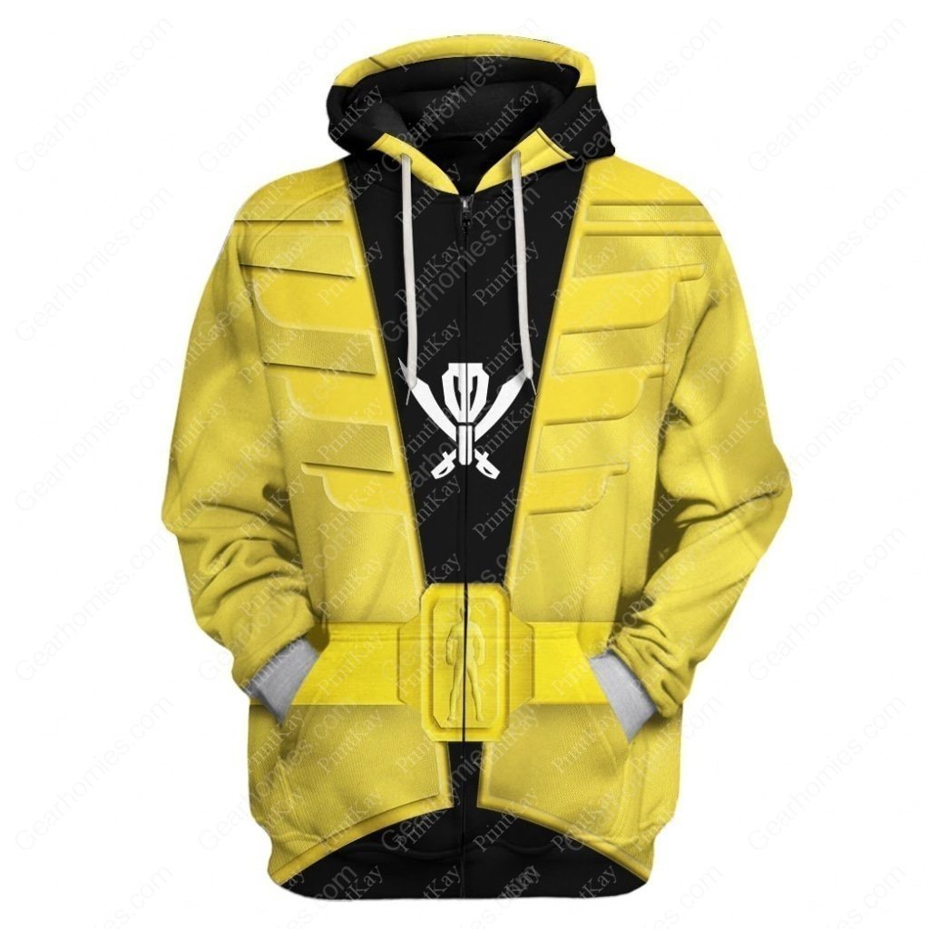 Yellow Kaizoku Sentai Gokaiger Zip Hoodie / Xs Shirt Pants