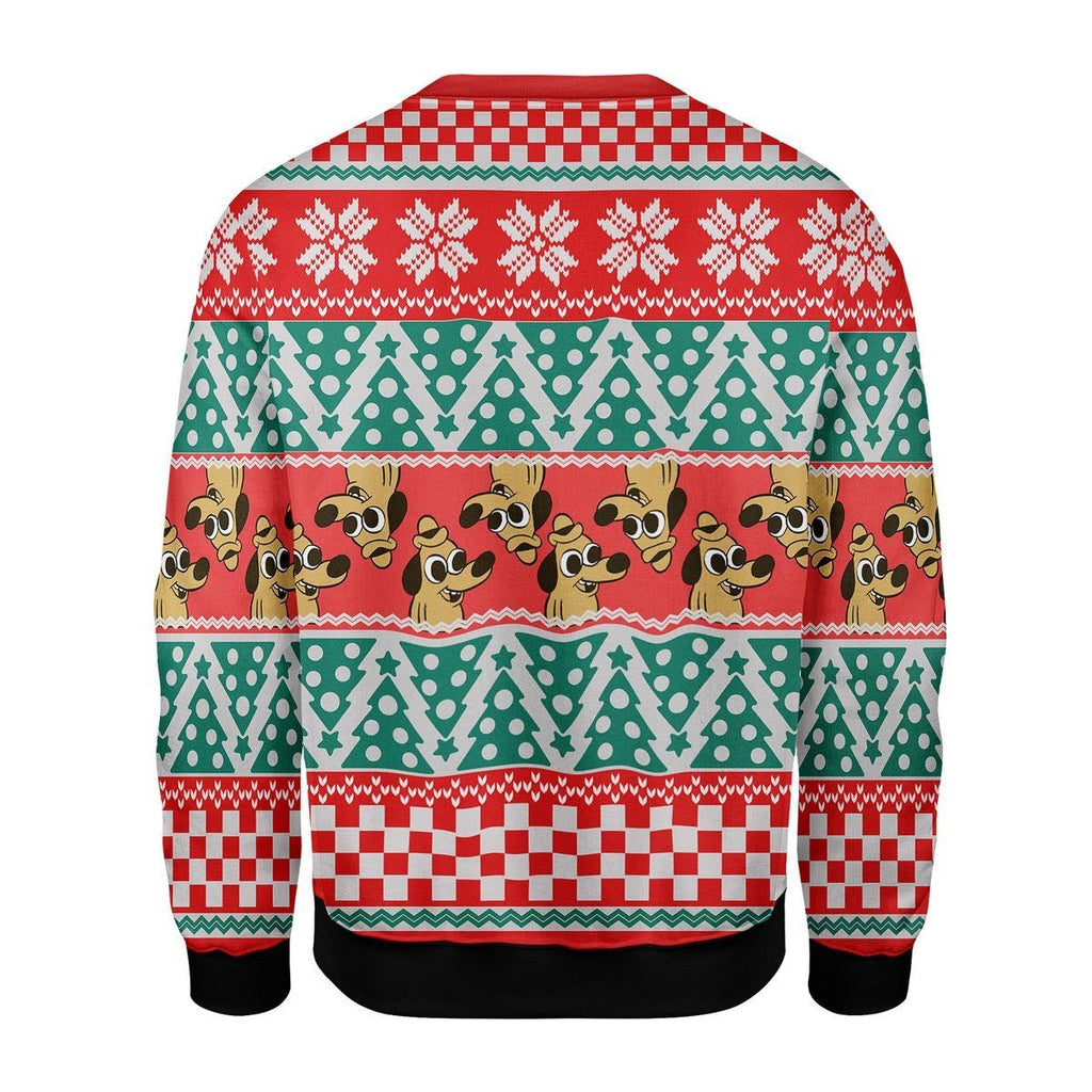 Gearhomies Christmas Unisex Sweater This Is Fine" Meme Classic 3D Apparel